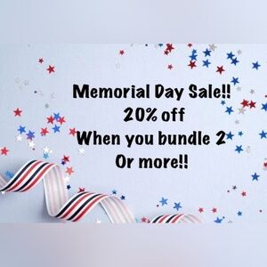 Memoroal DAY sale 20% Off Bundles Of 2 Or More Items